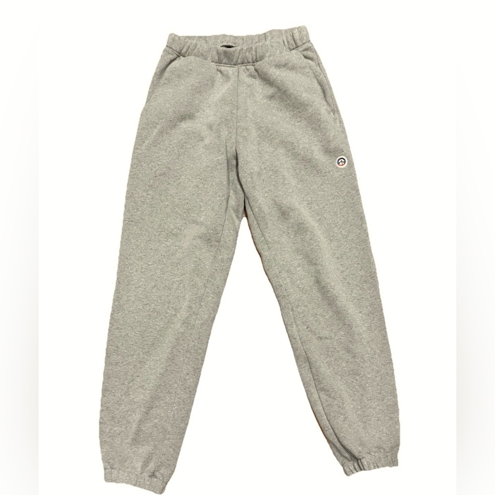 PATAGONIA WOMENS FITZ ROY ICON UPRISAL SWEATPANTS GRAY SIZE XS DAMAGED